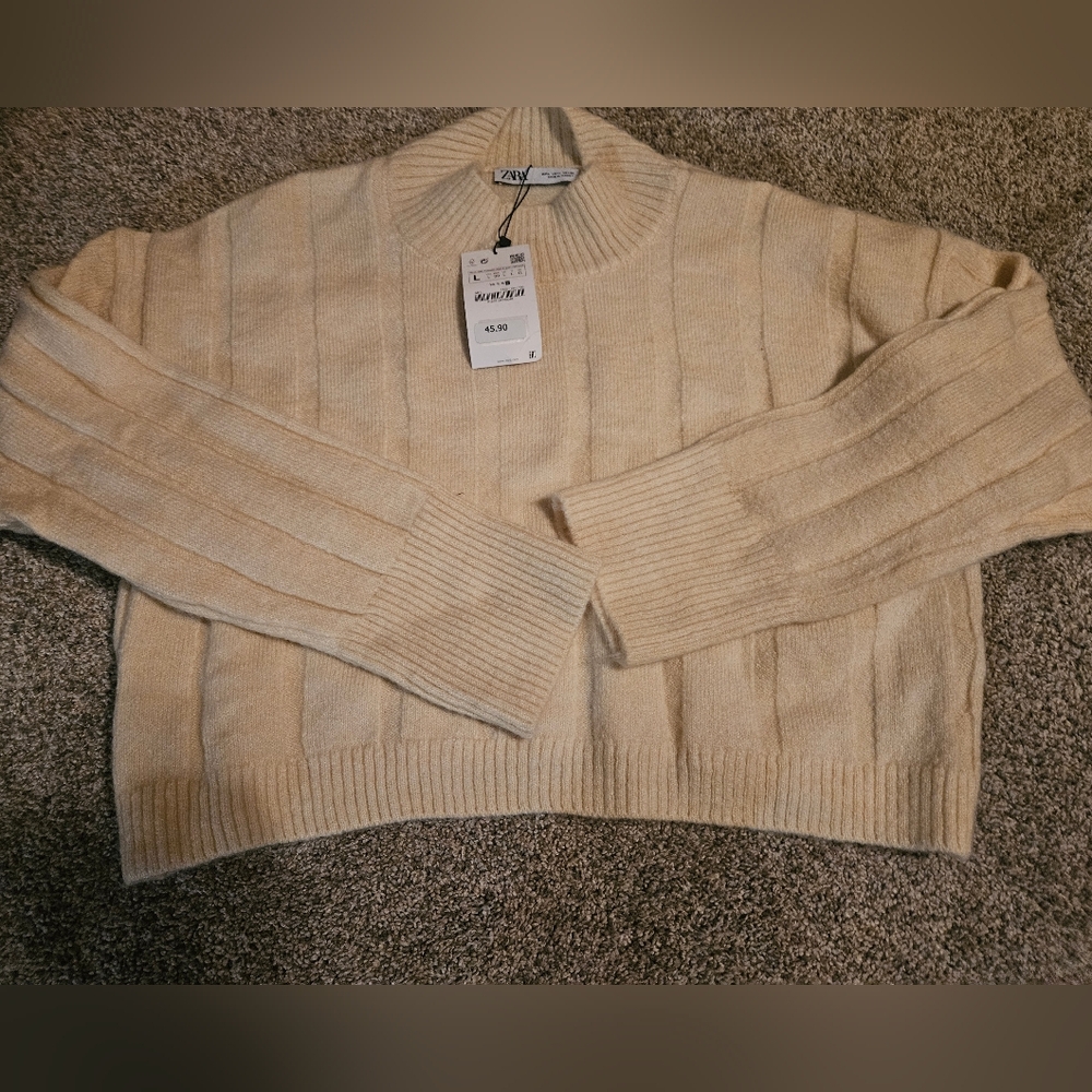 Zara Yellow Knit Pullover
